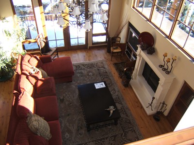living room top view